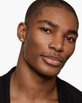 Pyramid Stud Earring in 18K Yellow Gold with Diamond, 6.6mm